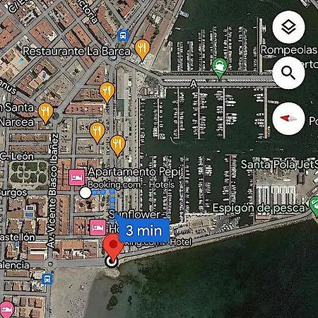 Santa Pola Port, Sea View, Vista Del Mar Appartement Buitenkant foto